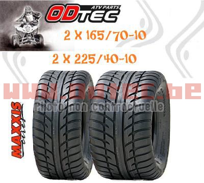 Pack Maxxis Spearz > 165/70-10 + 225/40-10 'N'