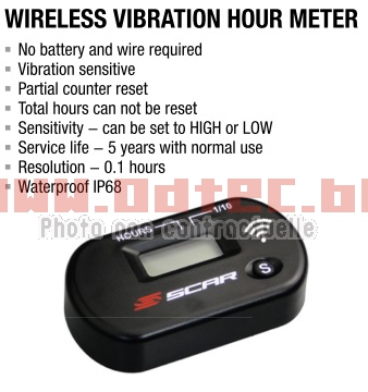 COMPTE HEURE > HOUR METER WIRELESS SCAR