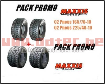Pack pneu Maxxis RL V1.0 > 165/50-10 + 225/40-10