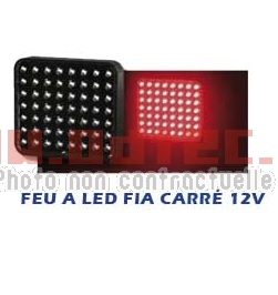 FEU A LED FIA CARRE 12V POUR SSV