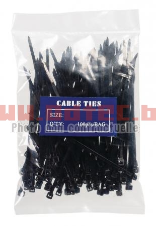 Pack collier Nylon noir 200 mm (COLSONJ/RISELANT)
