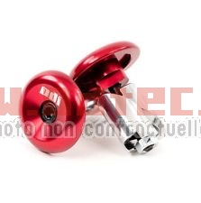 Embouts de guidon ODI alu rouge (Ø14-19 mm.)