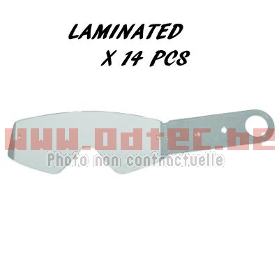COMBAT/CONQUER GOGGLE TEAR-OFF LAMINATED CLEAR 14-PCS