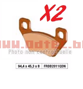 Plaquettes de frein FRDB2011QDN/MOA322