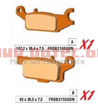 Plaquettes de frein FRDB2155QDN/MO350