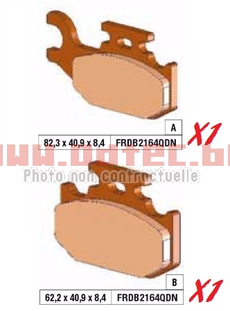 Plaquettes de frein FRDB2164QDN/MO336