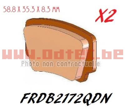 Plaquettes de frein FRDB2172QDN/MO367