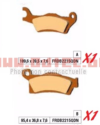 Plaquettes de frein FRDB2215QDN/MO410