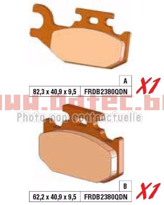 Plaquettes de frein FRDB2380QDN/MO267