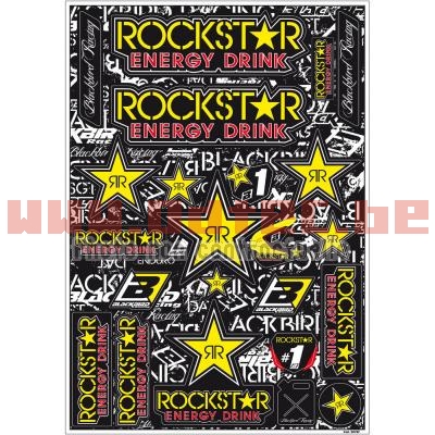 PLANCHE DE STICKER BLACKBIRD ROCKSTAR ENERGY