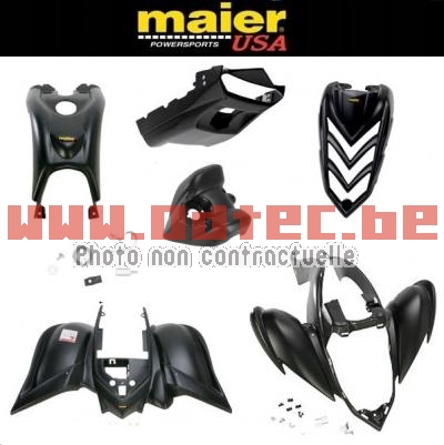 KIT CARROSSERIE, CARENAGE COMPLET MAIER USA YAMAHA Raptor 700 BLACK SERIES (6 PCS)