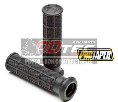 Revêtements PRO TAPER Quad Single Density semi-gaufré souple noir ø 22 mm