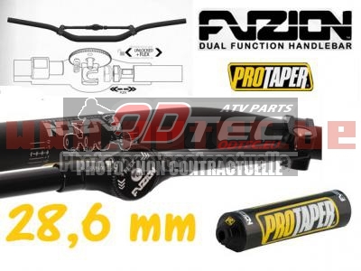 GUIDONS PRO TAPER avec barre centrale réglable FUZION en 28.6 mm TYPE FLEX CARMICHAEL