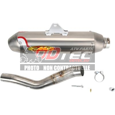 FACTORY 4.1 SLIP-ON MUFFLER STAINLESS STEEL & TITANIUM NATURAL YAMAHA YFZ450 03/14