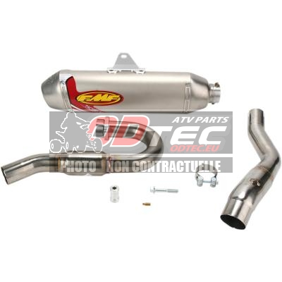 FMF FACTORY 4.1 + POWERBOMB SYSTEM STAINLESS STEEL & TITANIUM NATURAL YAMAHA YFZ450 03/14