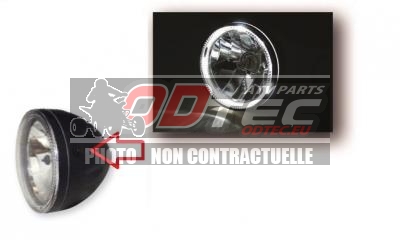 Feux avant contour LED noir Ø146mm