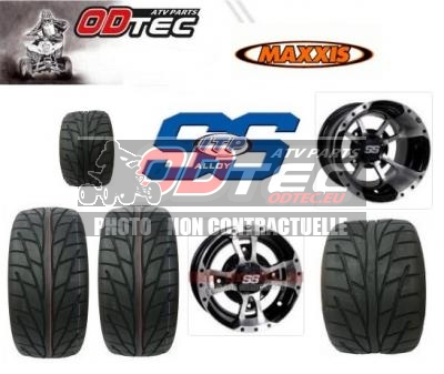 Pack Alu SS112 MACHINED YAMAHA 195/50-10 + 255/40-10