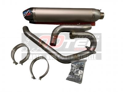 Coude collecteur d'échappement HEADER DOMINATOR YAMAHA YFM 250 RAPTOR 08-13