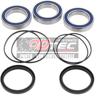 Kit roulements de roue arrière Honda TRX450R 04-14, Suzuki LT-Z400...