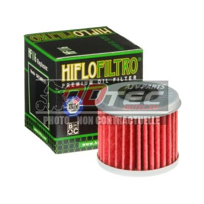 Filtre à huile HIFLOFILTRO - HF116 HONDA TRX450R