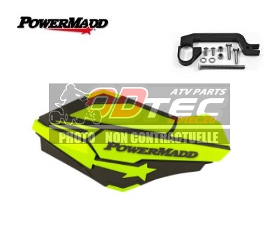 PAIRE de PROTÈGE-MAINS SENTINEL JAUNE FLUO + KIT DE FIXATION SP EDIT