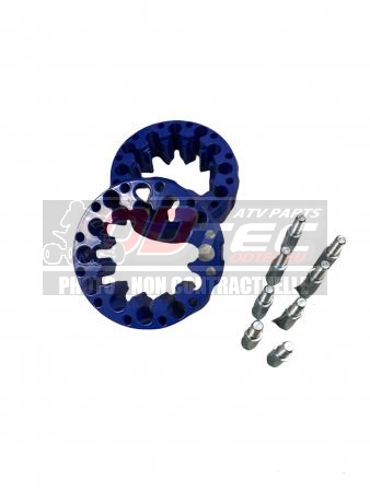 PAIRE D'ELARGISSEURS DE VOIES ARRIERES CROSSPRO 45MM ALU BLEU...