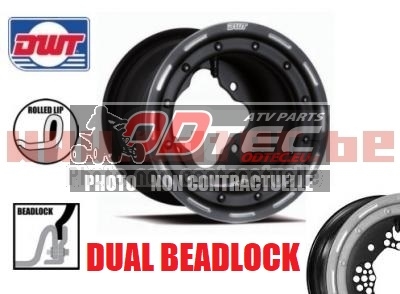 DWT  G3 9X9 4/115 4N+5N ALUMINUM DUAL BEADLOCK BLACK